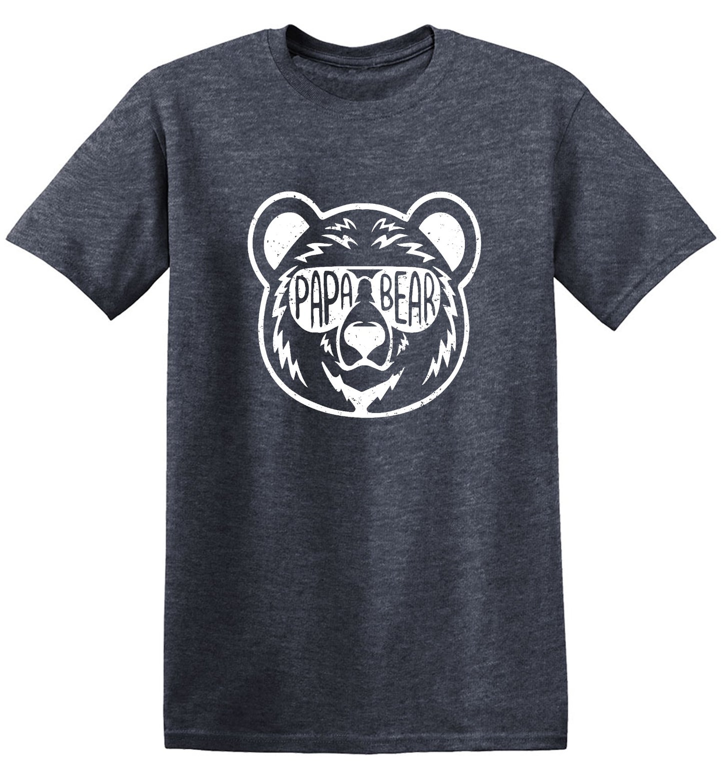 Funny T-Shirts design "Papa Bear - Fathers Day Shirt - Ring Spun Tee"