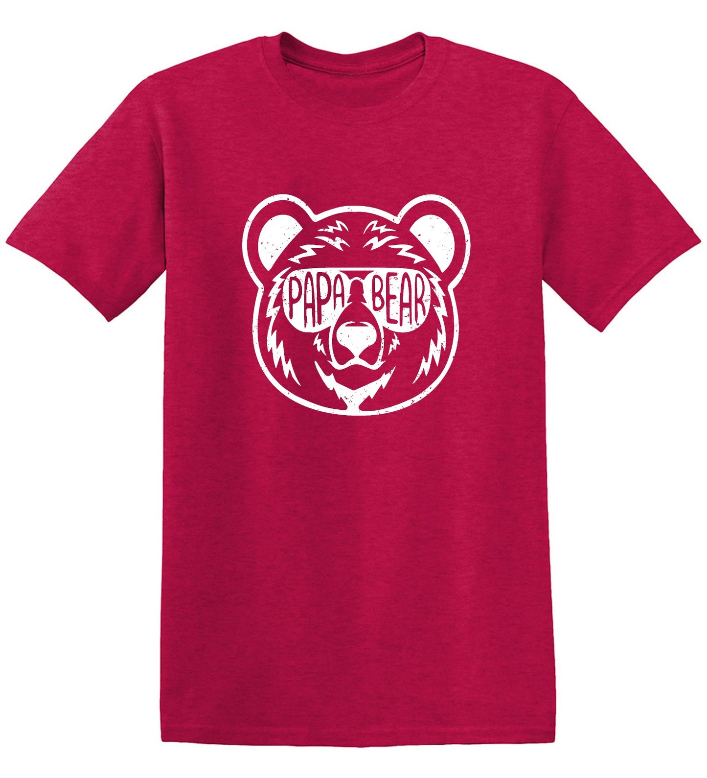 Funny T-Shirts design "Papa Bear - Fathers Day Shirt - Ring Spun Tee"