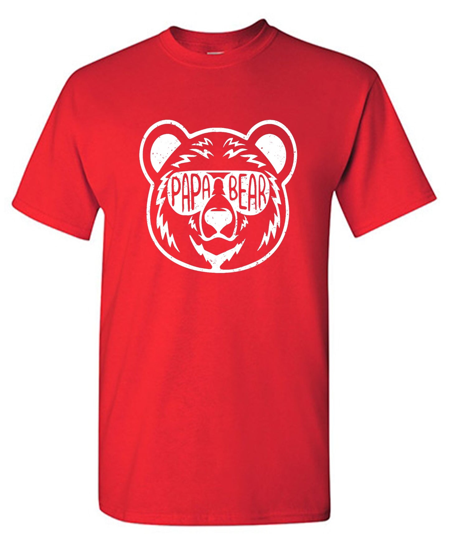 Funny T-Shirts design "Papa Bear - Fathers Day Shirt - Ring Spun Tee"