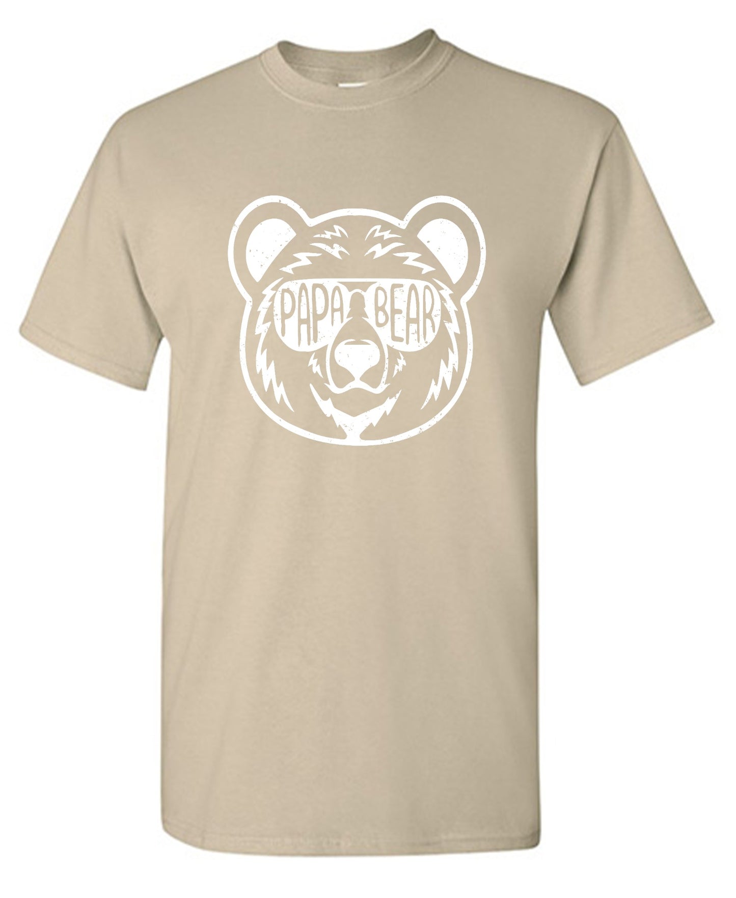 Funny T-Shirts design "Papa Bear - Fathers Day Shirt - Ring Spun Tee"