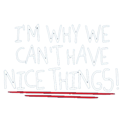 Funny T-Shirts design "I'm Why We Can't Have Nice Things"