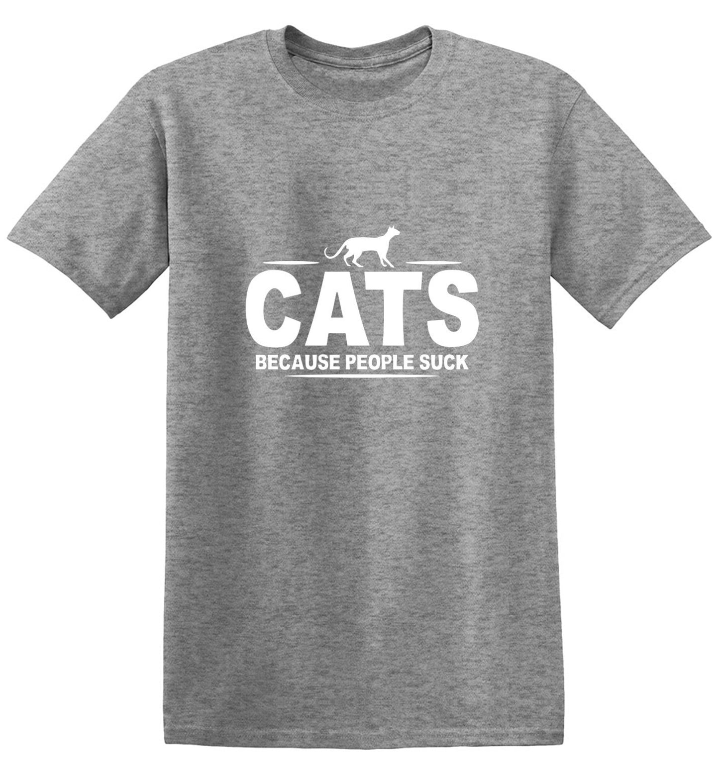 Funny T-Shirts design "CATS - Because People Suck"