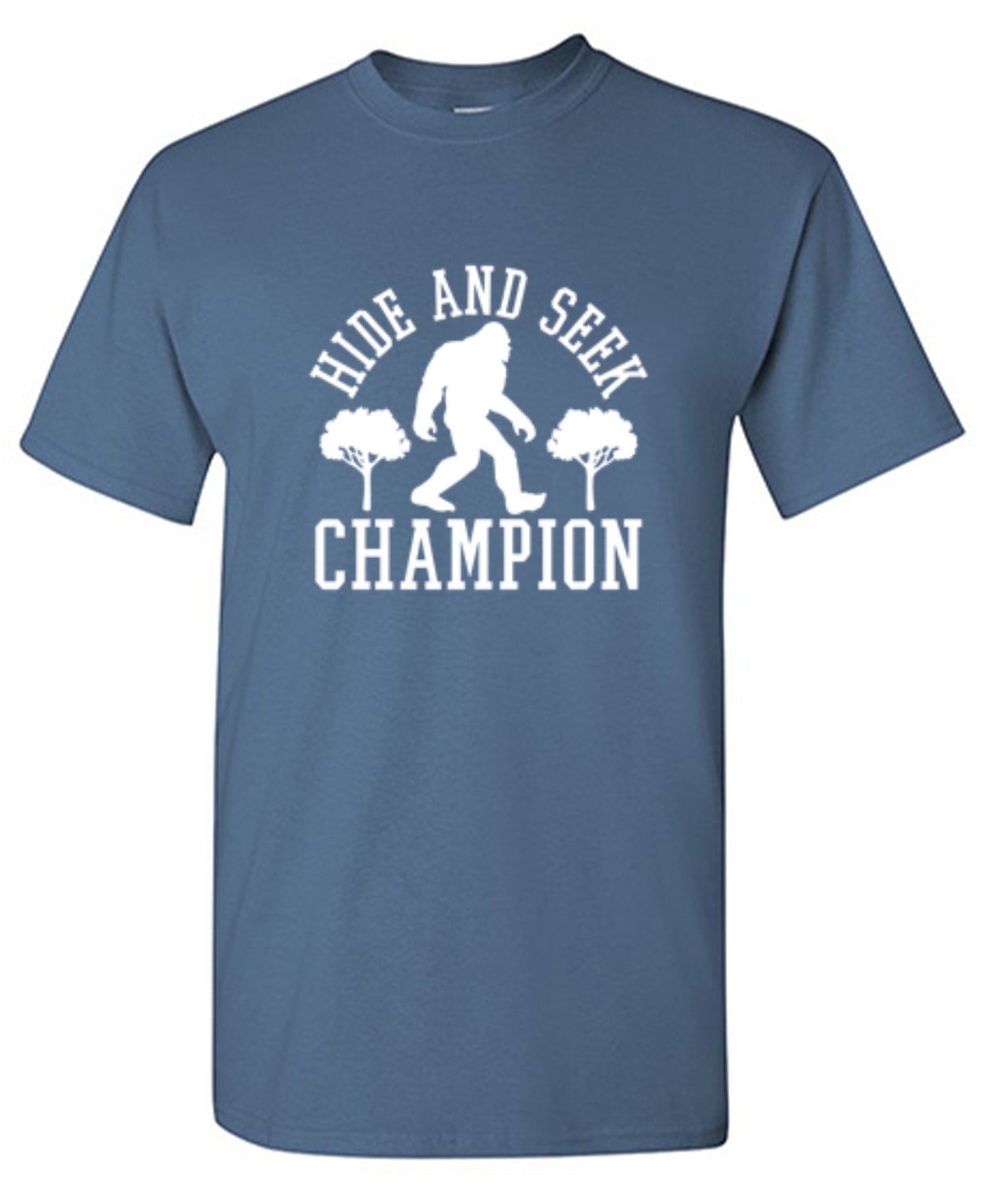 Funny T-Shirts design "Bigfoot - Hide And Seek Champion - Youth"
