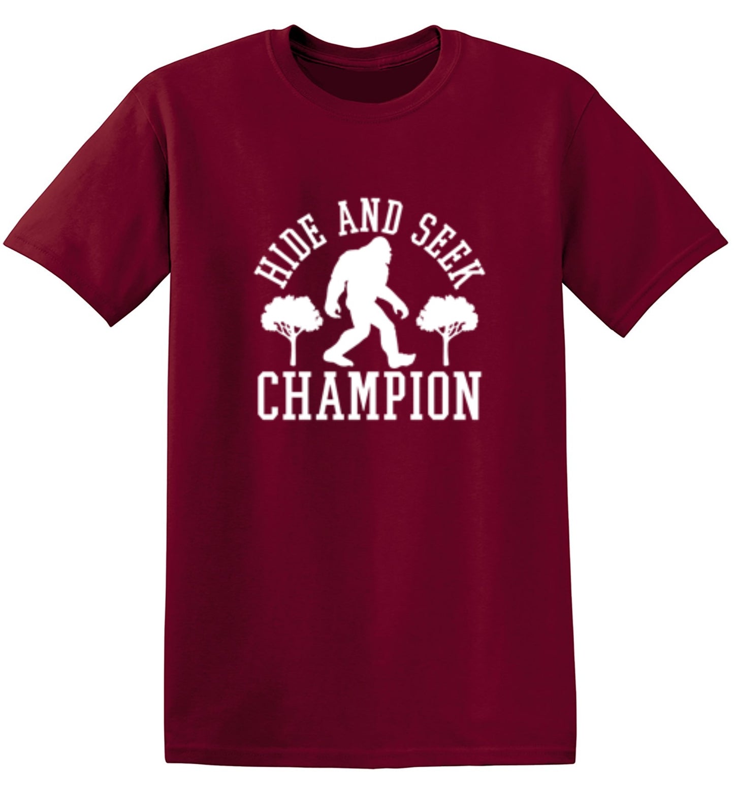 Funny T-Shirts design "Bigfoot - Hide And Seek Champion - Youth"