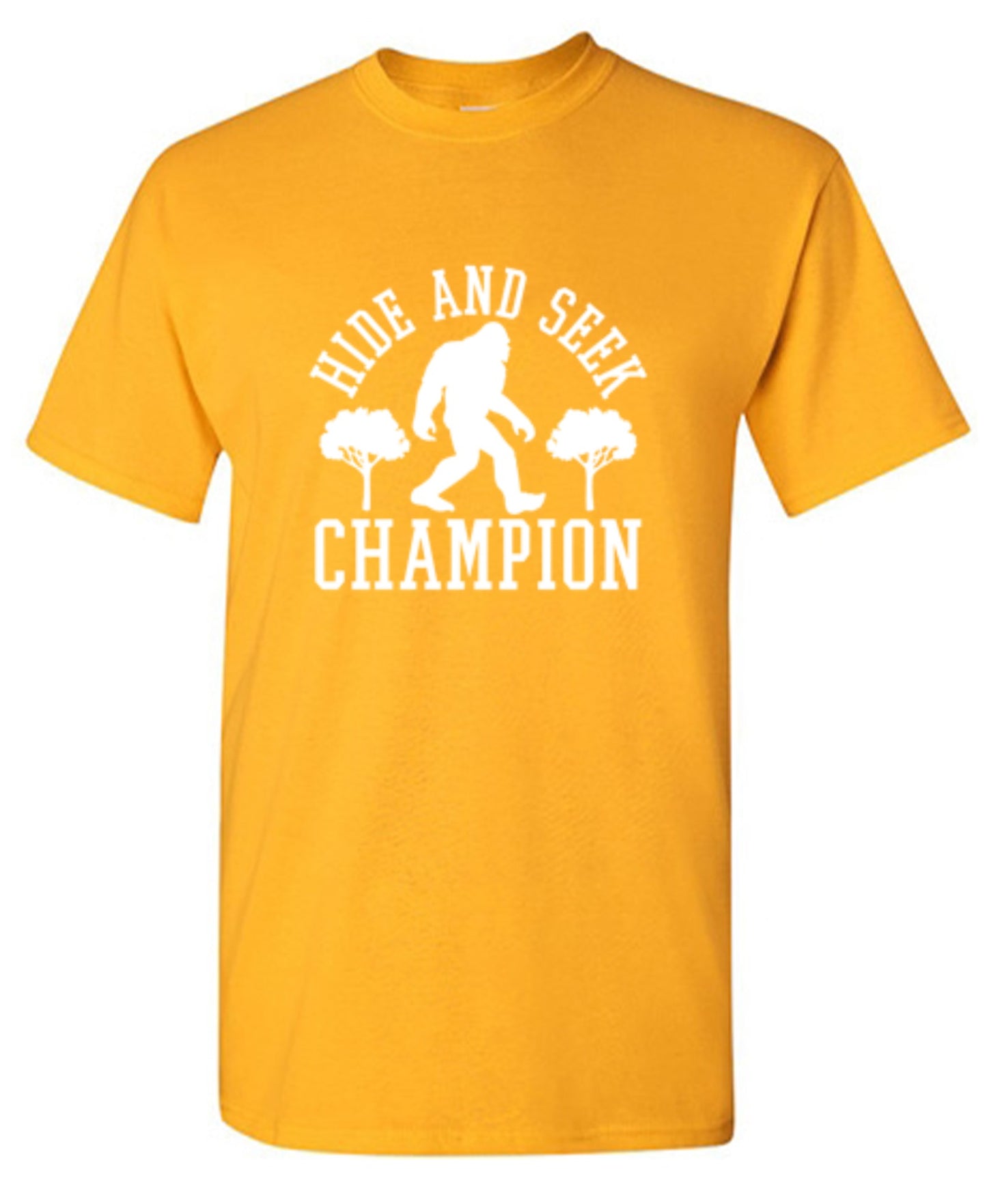 Funny T-Shirts design "Bigfoot - Hide And Seek Champion - Youth"
