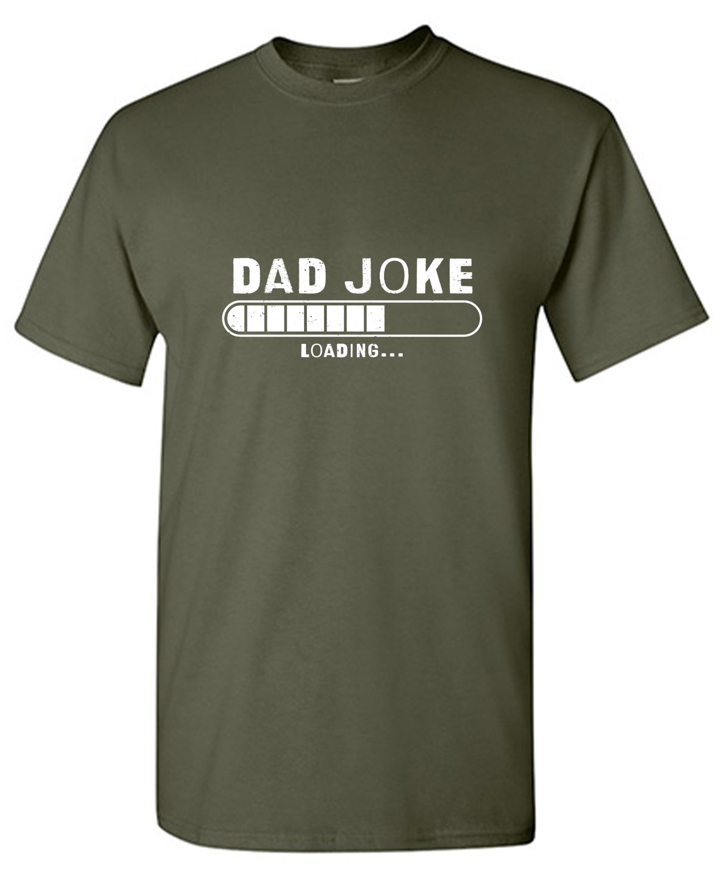Funny T-Shirts design "Dad Joke Loading… Fathers Day Shirt - Ring Spun Tee"