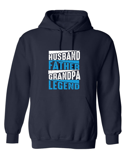 Funny T-Shirts design "Husband Father Grandpa Legend Fathers Day T-Shirt - Hoodie"
