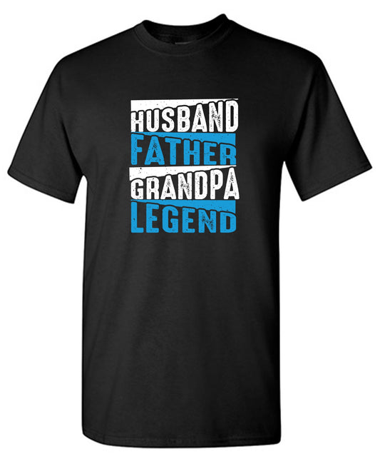 Husband Father Grandpa Legend Fathers Day T Shirt - Roadkill T-Shirts