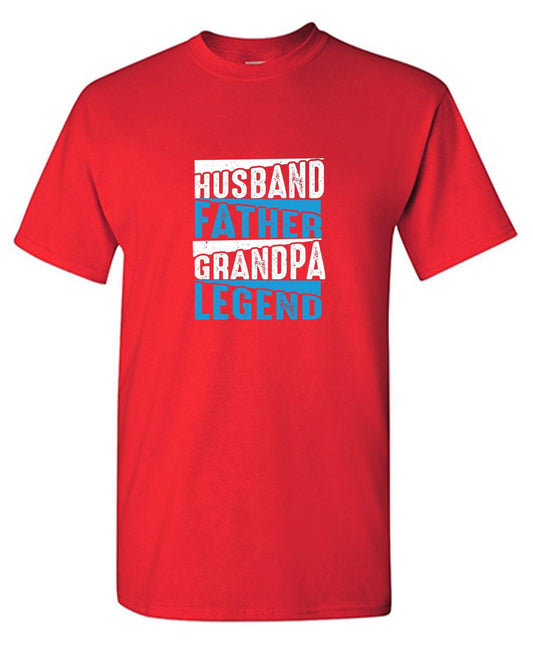 Husband Father Grandpa Legend Fathers Day T Shirt - Roadkill T-Shirts