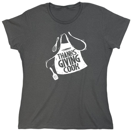 Funny T-Shirts design "Thanksgiving Cook - Womens"