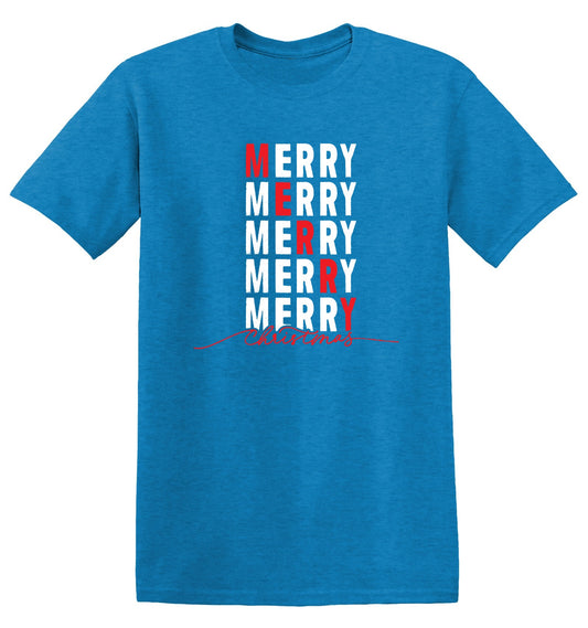 Funny T-Shirts design "Merry, Merry, Merry, Merry, Merry  Christmas"