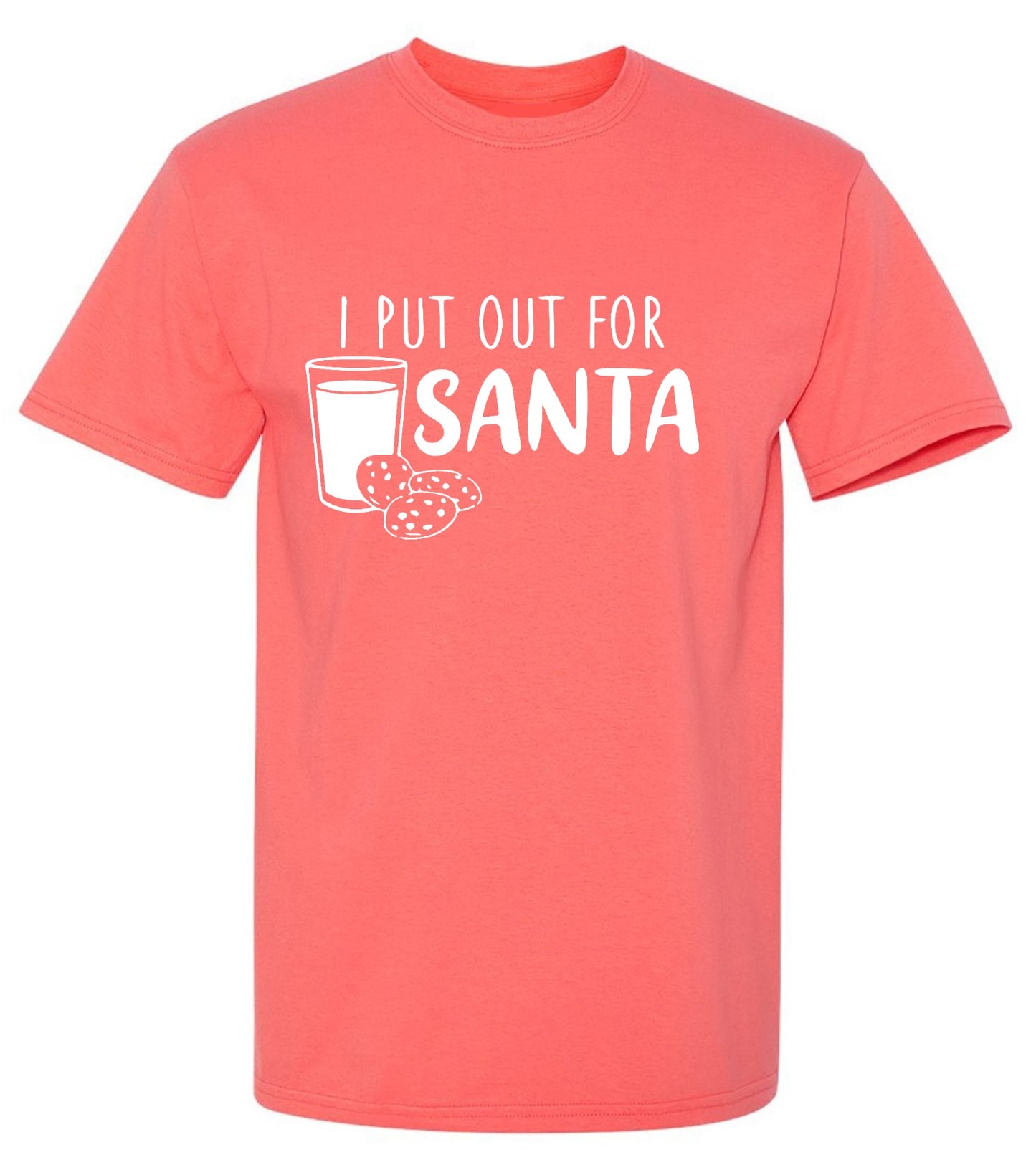 Funny T-Shirts design "I Put Out for Santa Shirt - Ring Spun Tee"