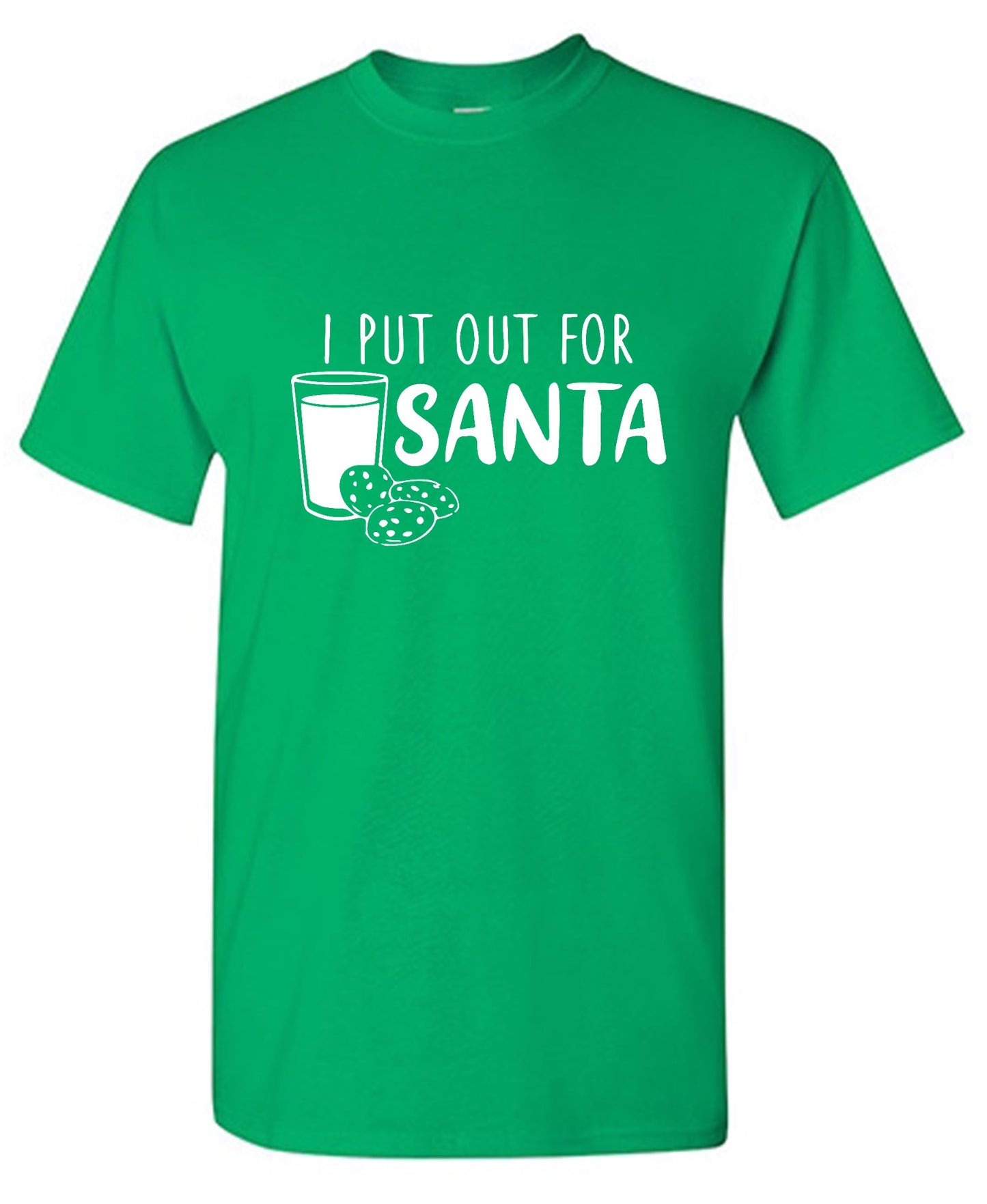 Funny T-Shirts design "I Put Out for Santa Shirt - Ring Spun Tee"