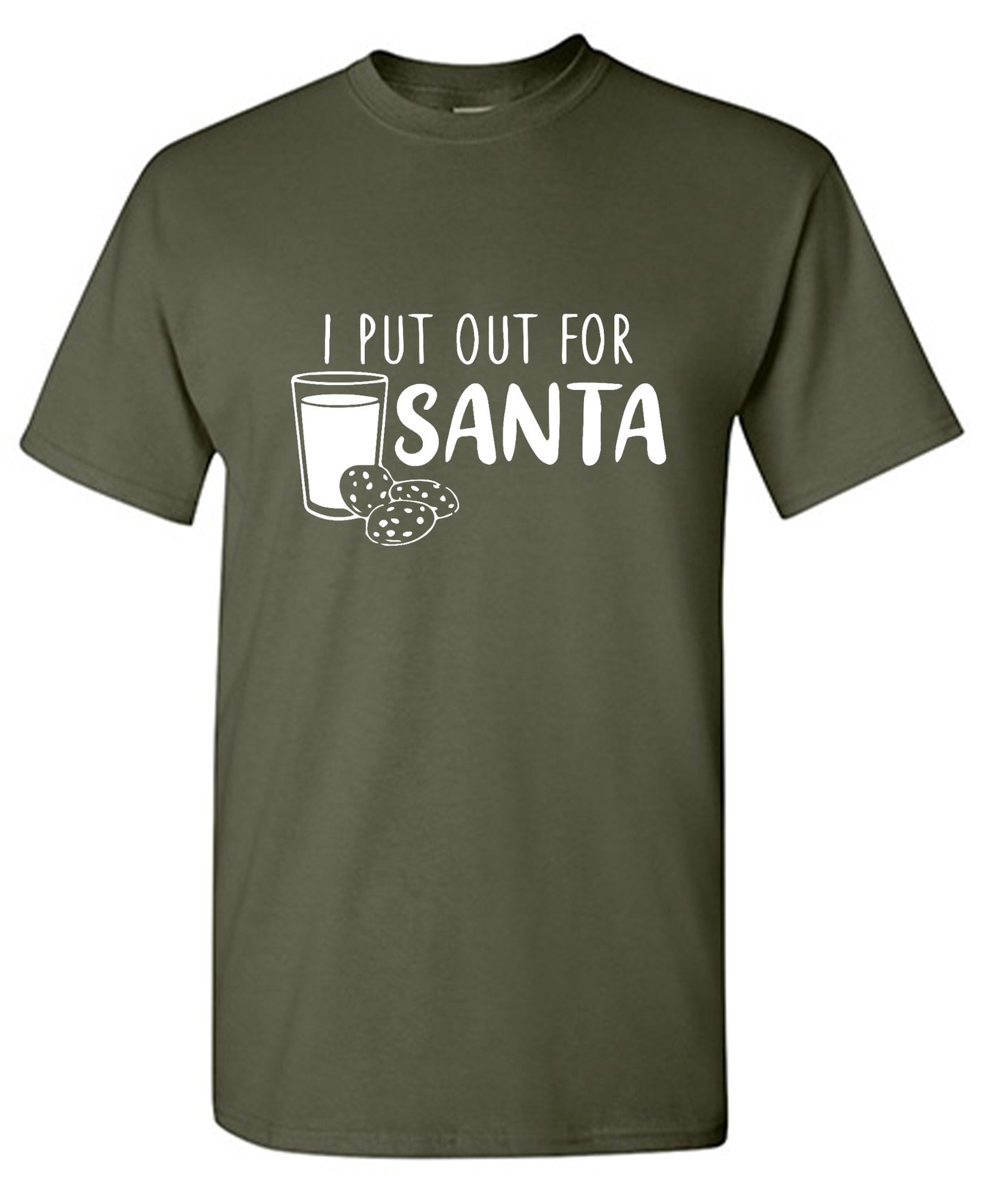 Funny T-Shirts design "I Put Out for Santa Shirt - Ring Spun Tee"