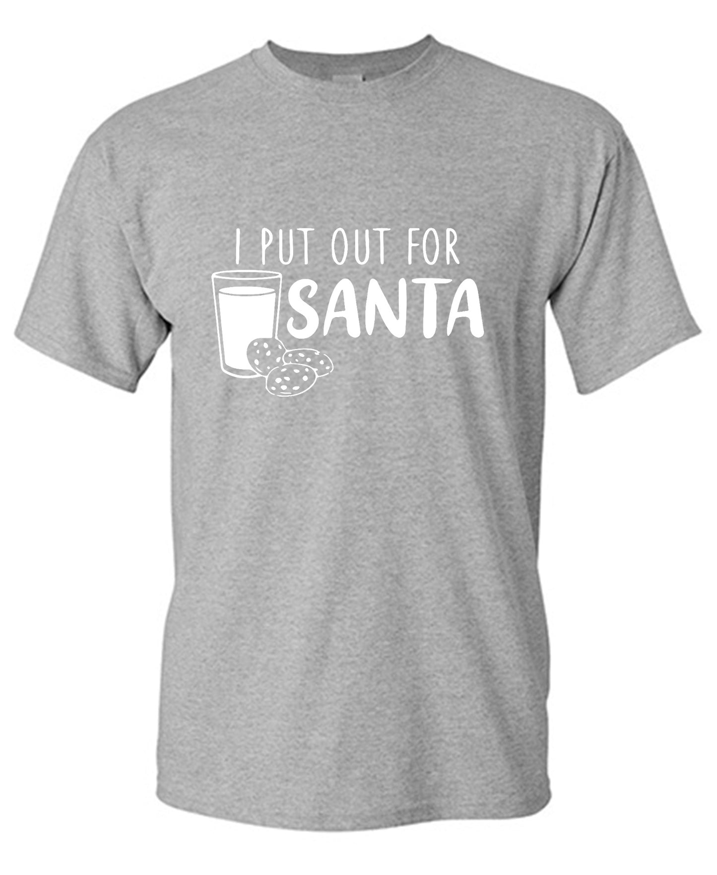 Funny T-Shirts design "I Put Out for Santa Shirt - Ring Spun Tee"