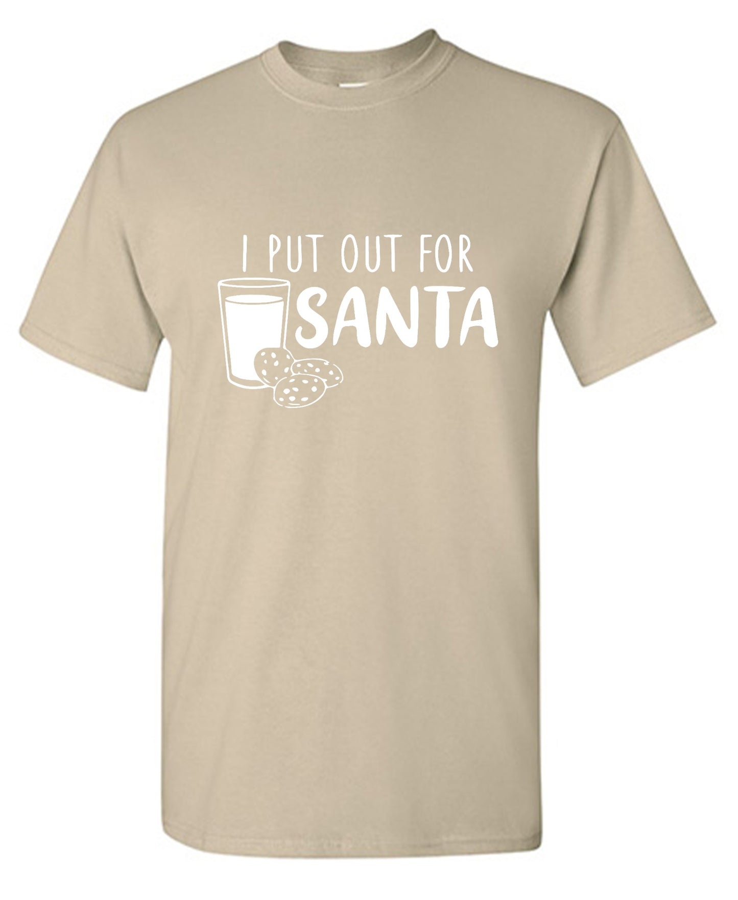 Funny T-Shirts design "I Put Out for Santa Shirt - Ring Spun Tee"