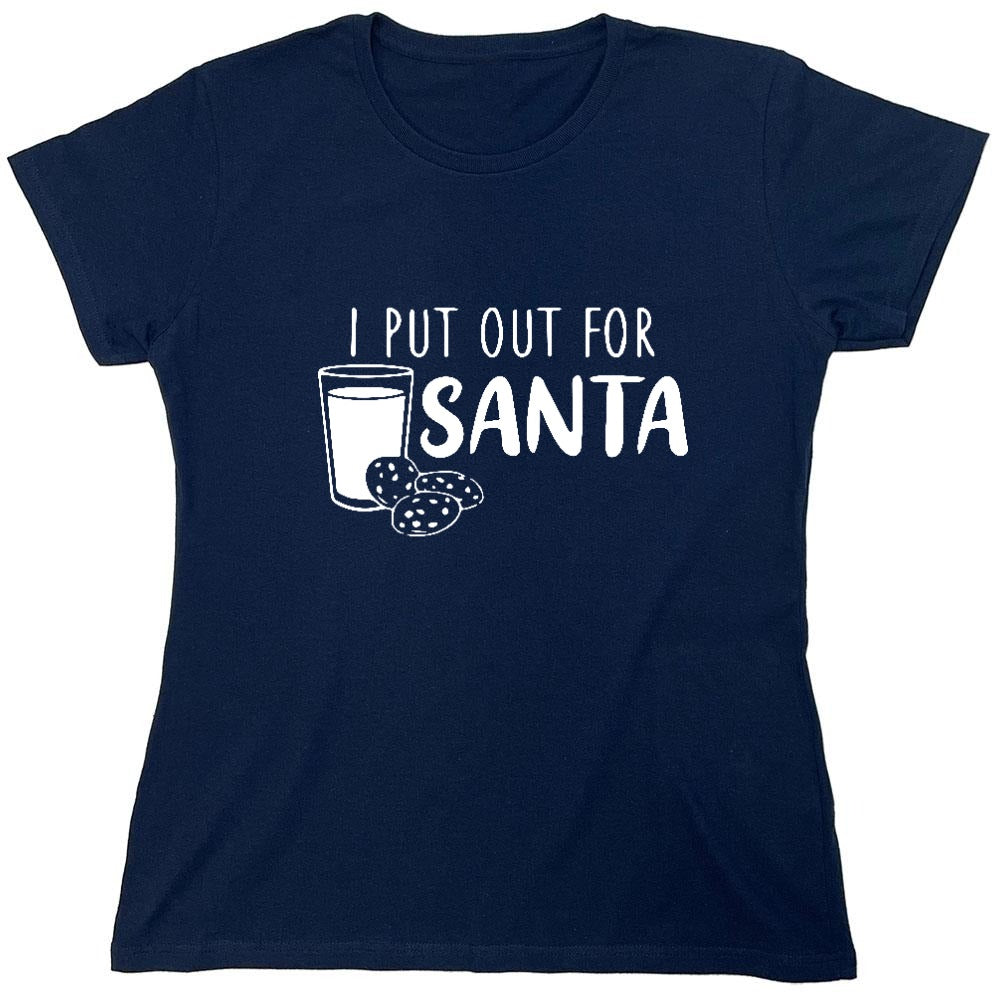 Funny T-Shirts design "I Put Out for Santa Shirt - Womens"