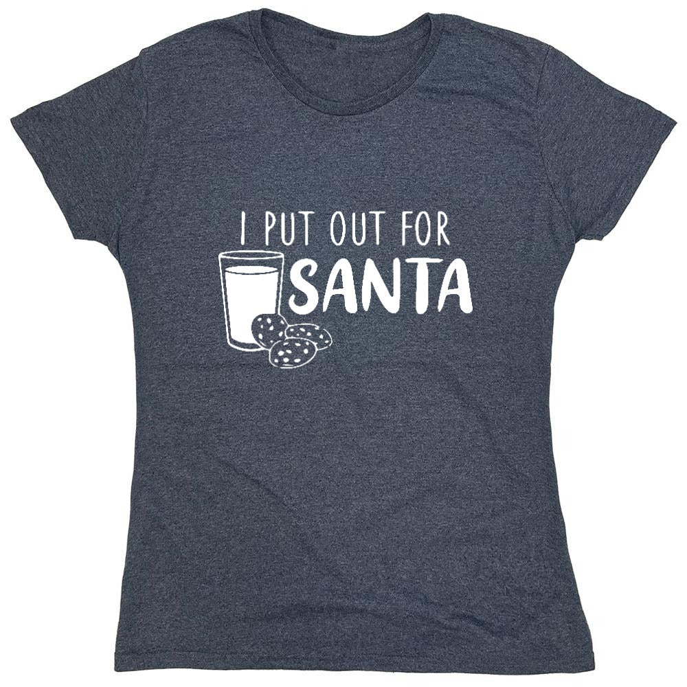 Funny T-Shirts design "I Put Out for Santa Shirt - Womens"
