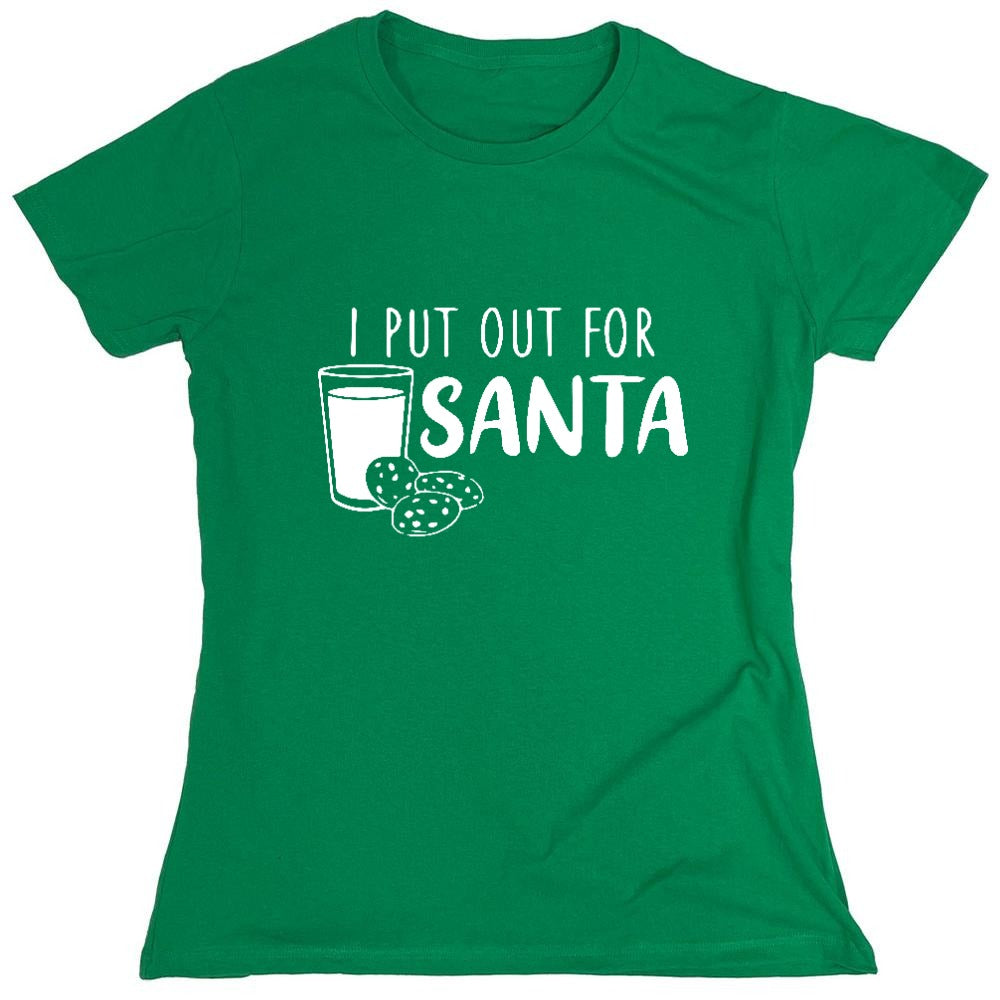 Funny T-Shirts design "I Put Out for Santa Shirt - Womens"
