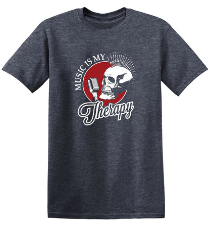 Funny T-Shirts design "Music is My Therapy Shirt"