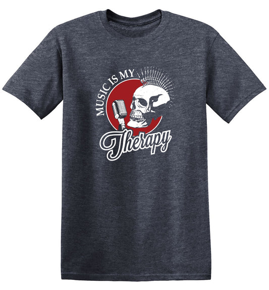 Funny T-Shirts design "Music is My Therapy Shirt"