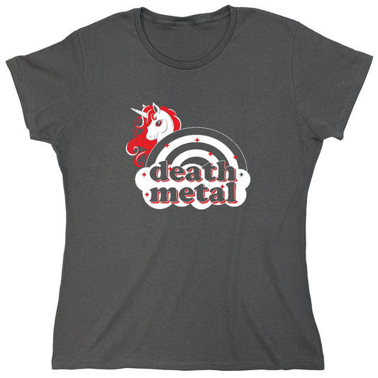 Funny T-Shirts design "Death Metal Funny T Shirt - Womens"