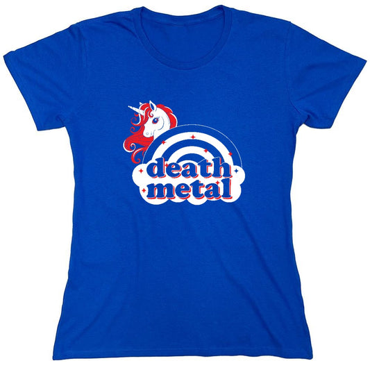 Funny T-Shirts design "Death Metal Funny T Shirt - Womens"