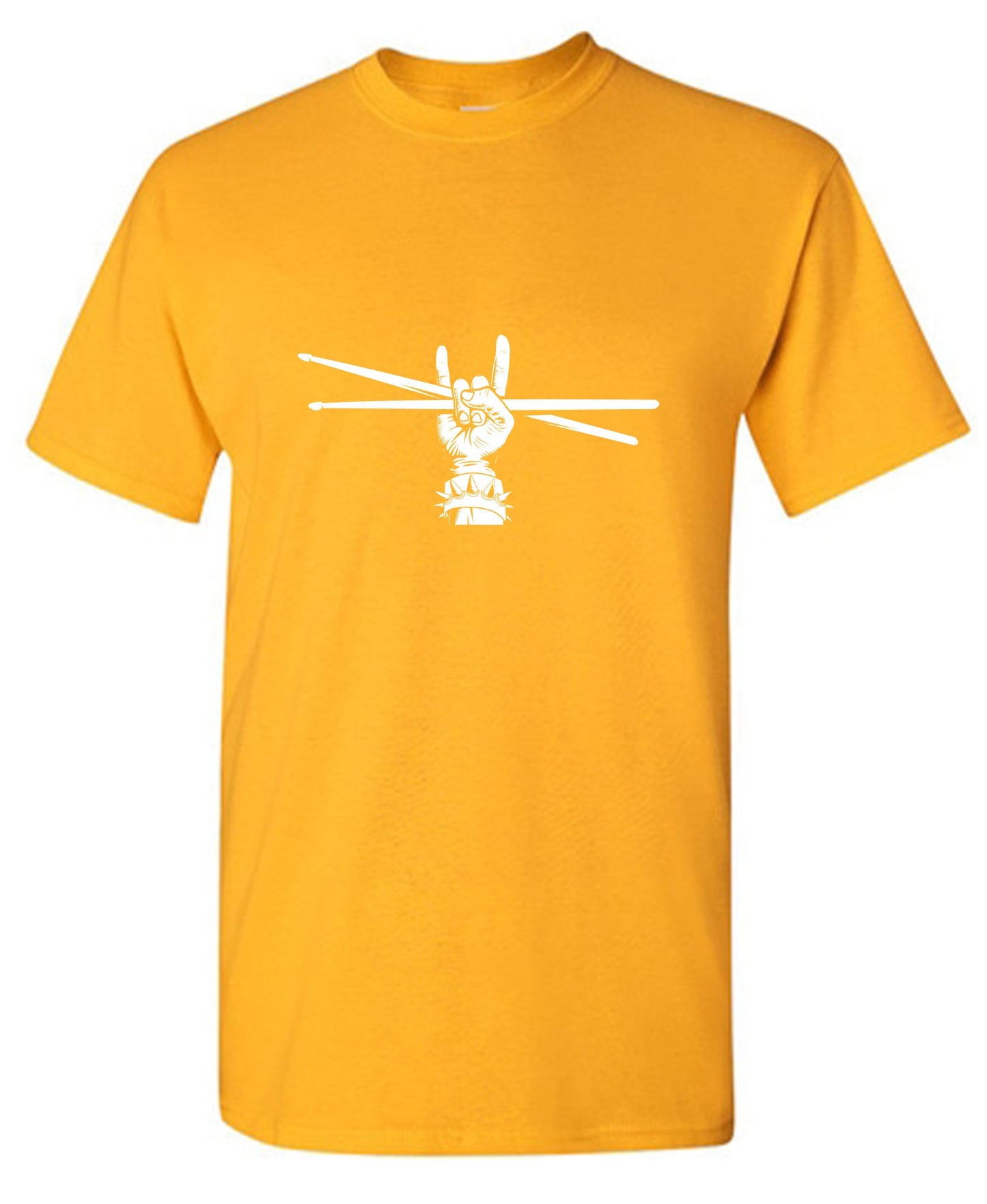 Funny T-Shirts design "Drumstick and Devil Horns Shirt - Tall Tee"