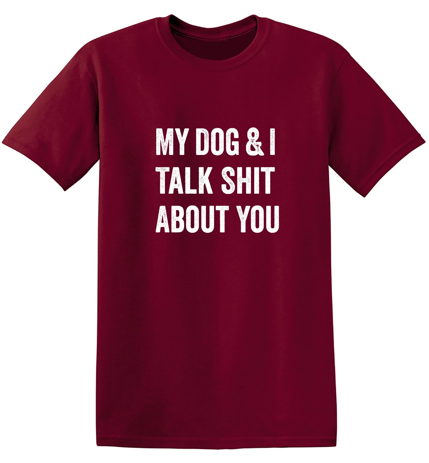 Funny T-Shirts design "My Dog and I Talk Shit About You T-Shirt"