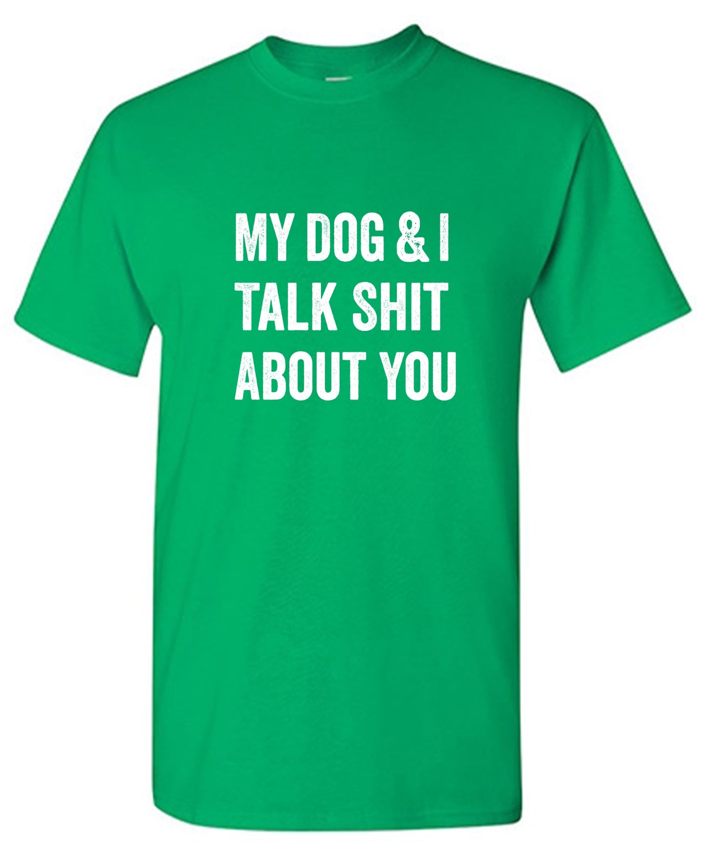 Funny T-Shirts design "My Dog and I Talk Shit About You T-Shirt"