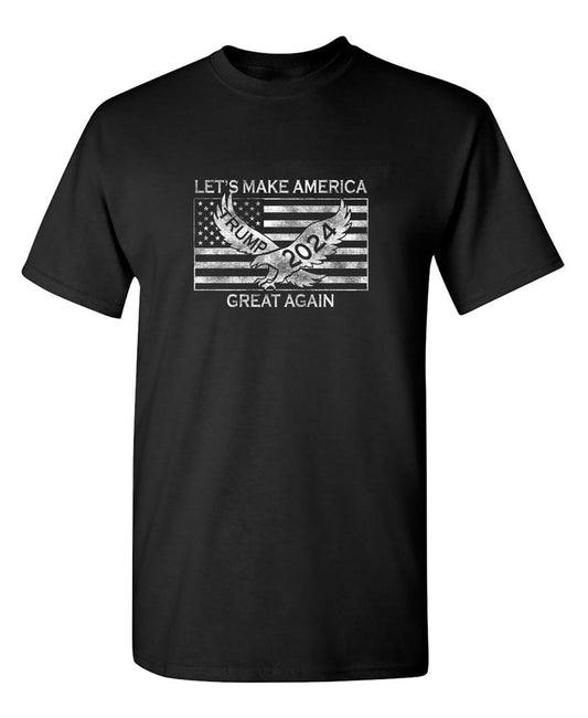 Funny T-Shirts design "Let's Make America Great Again - TRUMP 2024 T-Shirt"