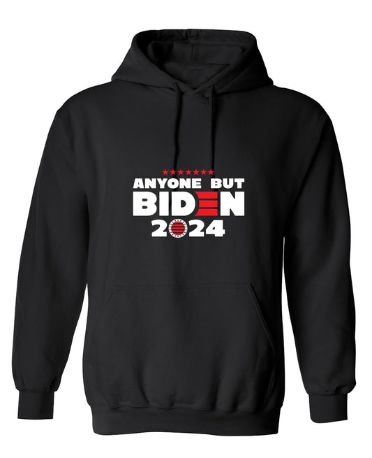 Funny T-Shirts design "Anyone but Biden 2024 Political T-Shirt - Hoodie"