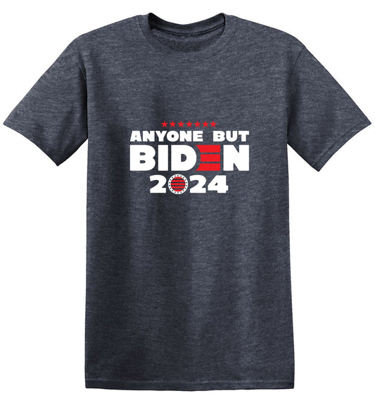 Funny T-Shirts design "Anyone but Biden 2024 Political T-Shirt"