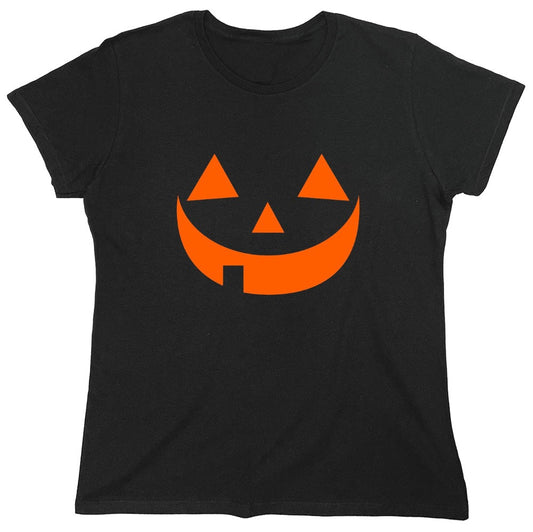 Funny T-Shirts design "Pumpkin Face - Womens"