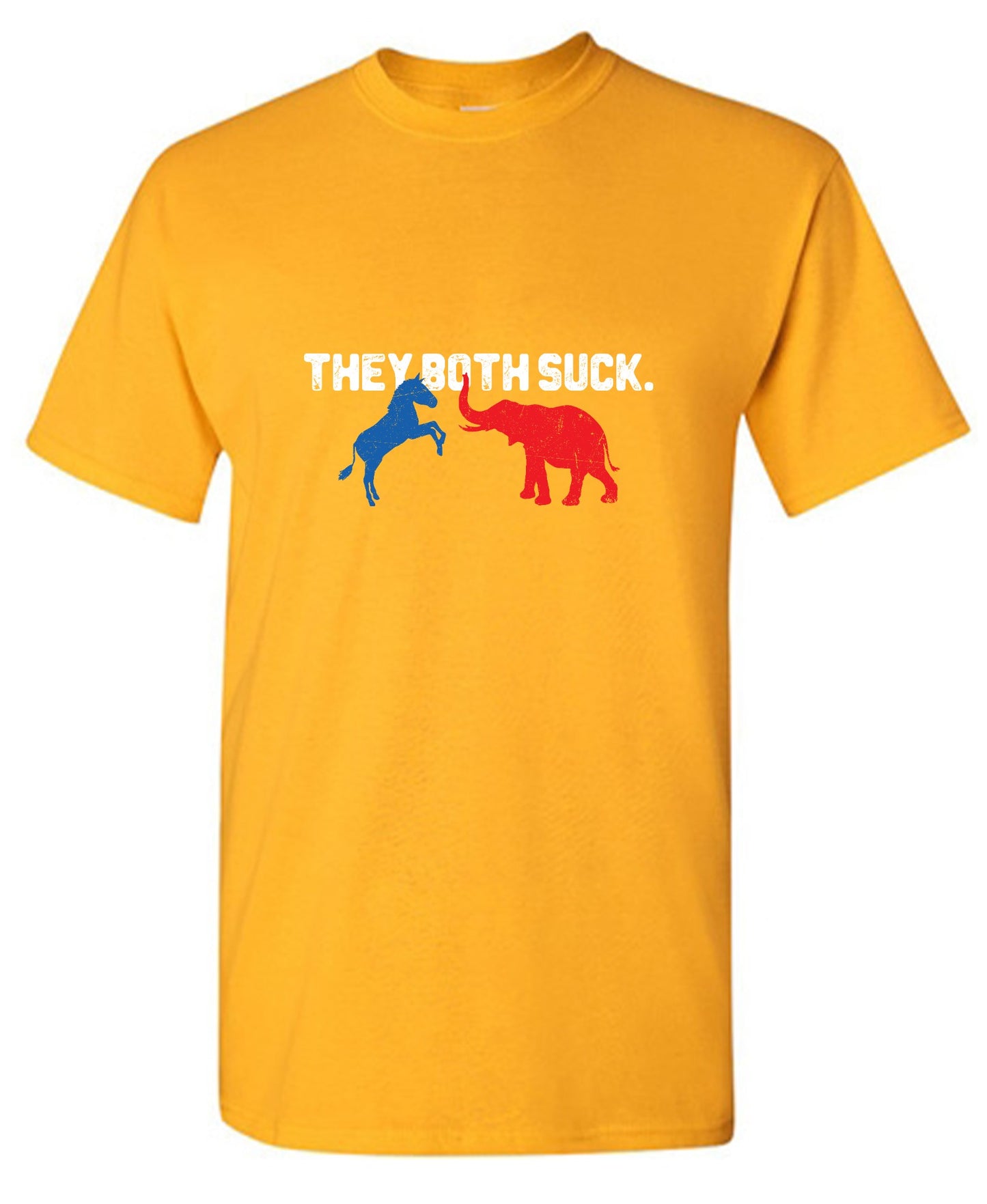 Funny T-Shirts design "Both Suck 2024 T-shirt - Ring Spun Tee"