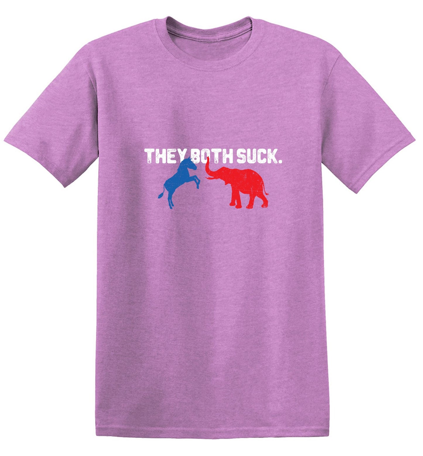 Funny T-Shirts design "Both Suck 2024 T-shirt - Ring Spun Tee"