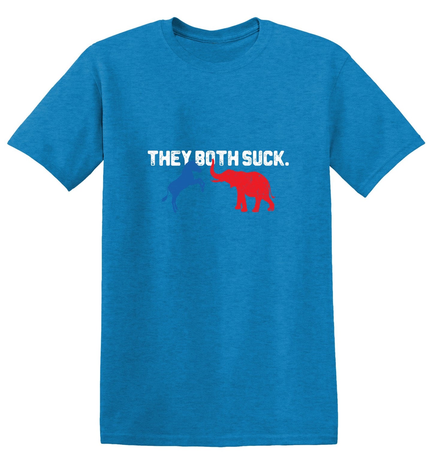 Funny T-Shirts design "Both Suck 2024 T-shirt - Ring Spun Tee"
