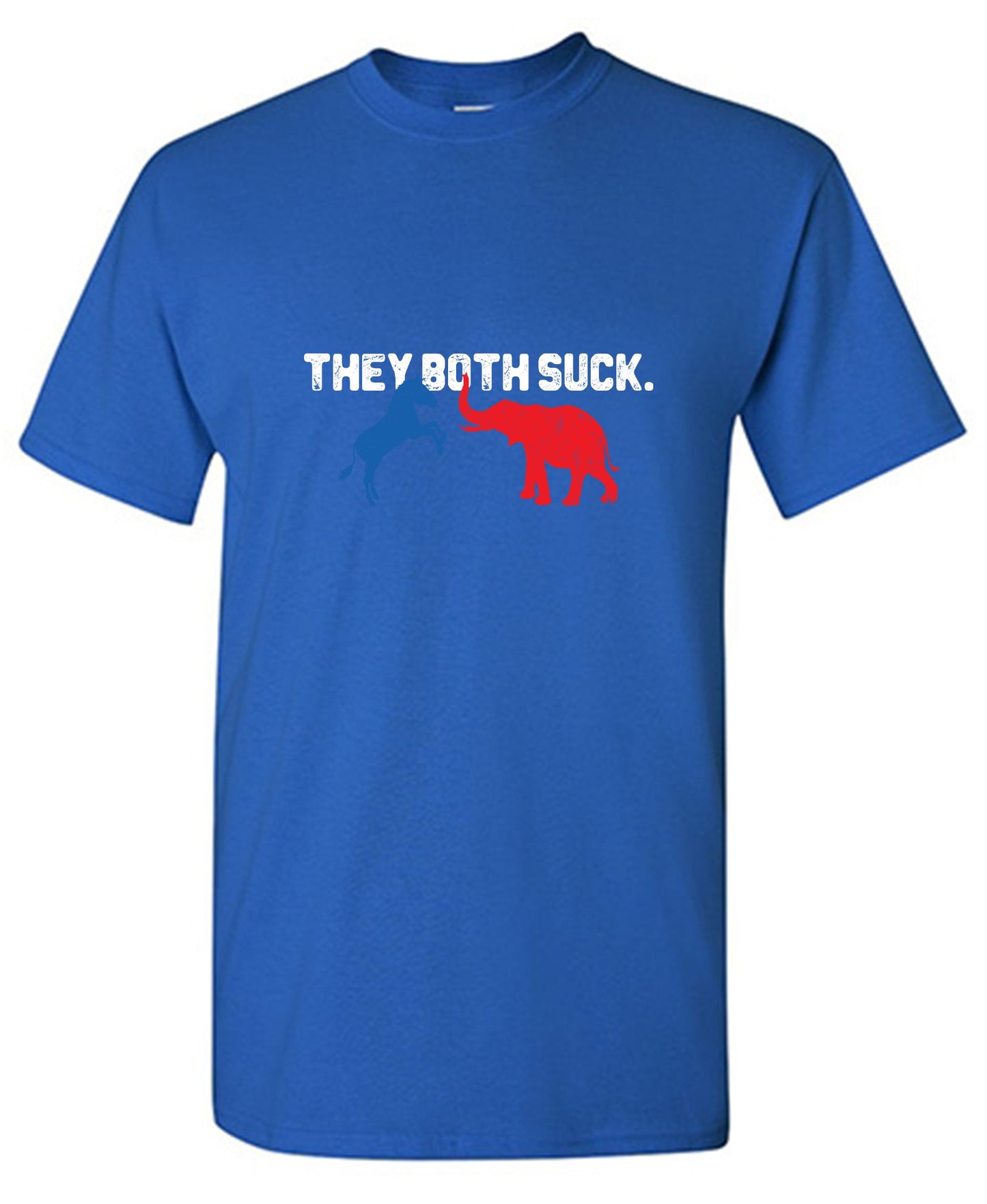 Funny T-Shirts design "Both Suck 2024 T-shirt - Ring Spun Tee"