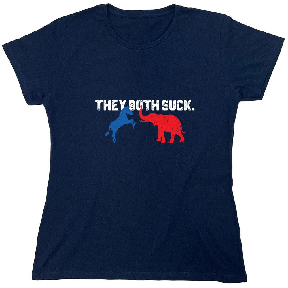 Funny T-Shirts design "Both Suck 2024 T-shirt - Womens"