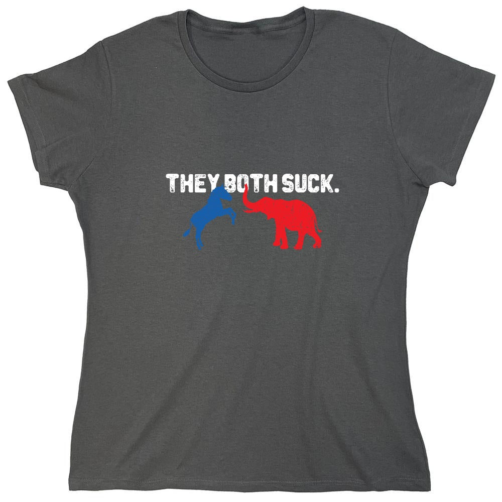 Funny T-Shirts design "Both Suck 2024 T-shirt - Womens"