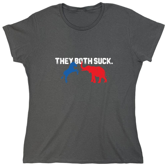 Funny T-Shirts design "Both Suck 2024 T-shirt - Womens"