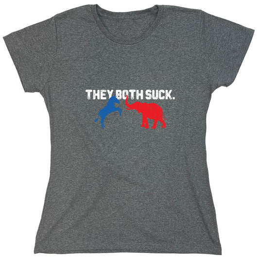 Funny T-Shirts design "Both Suck 2024 T-shirt - Womens"
