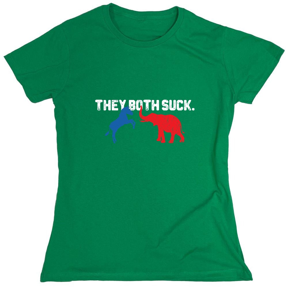 Funny T-Shirts design "Both Suck 2024 T-shirt - Womens"