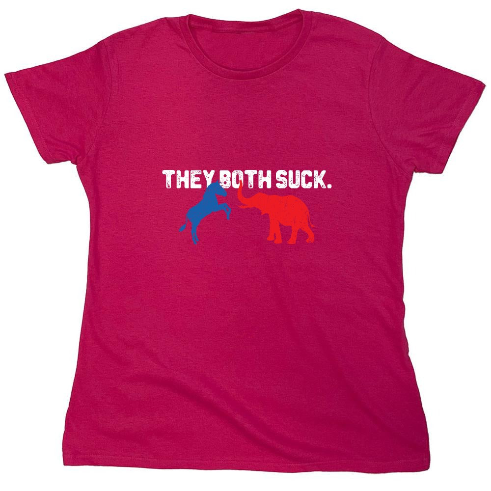 Funny T-Shirts design "Both Suck 2024 T-shirt - Womens"
