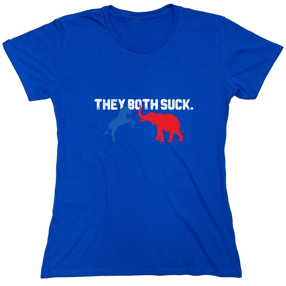 Funny T-Shirts design "Both Suck 2024 T-shirt - Womens"