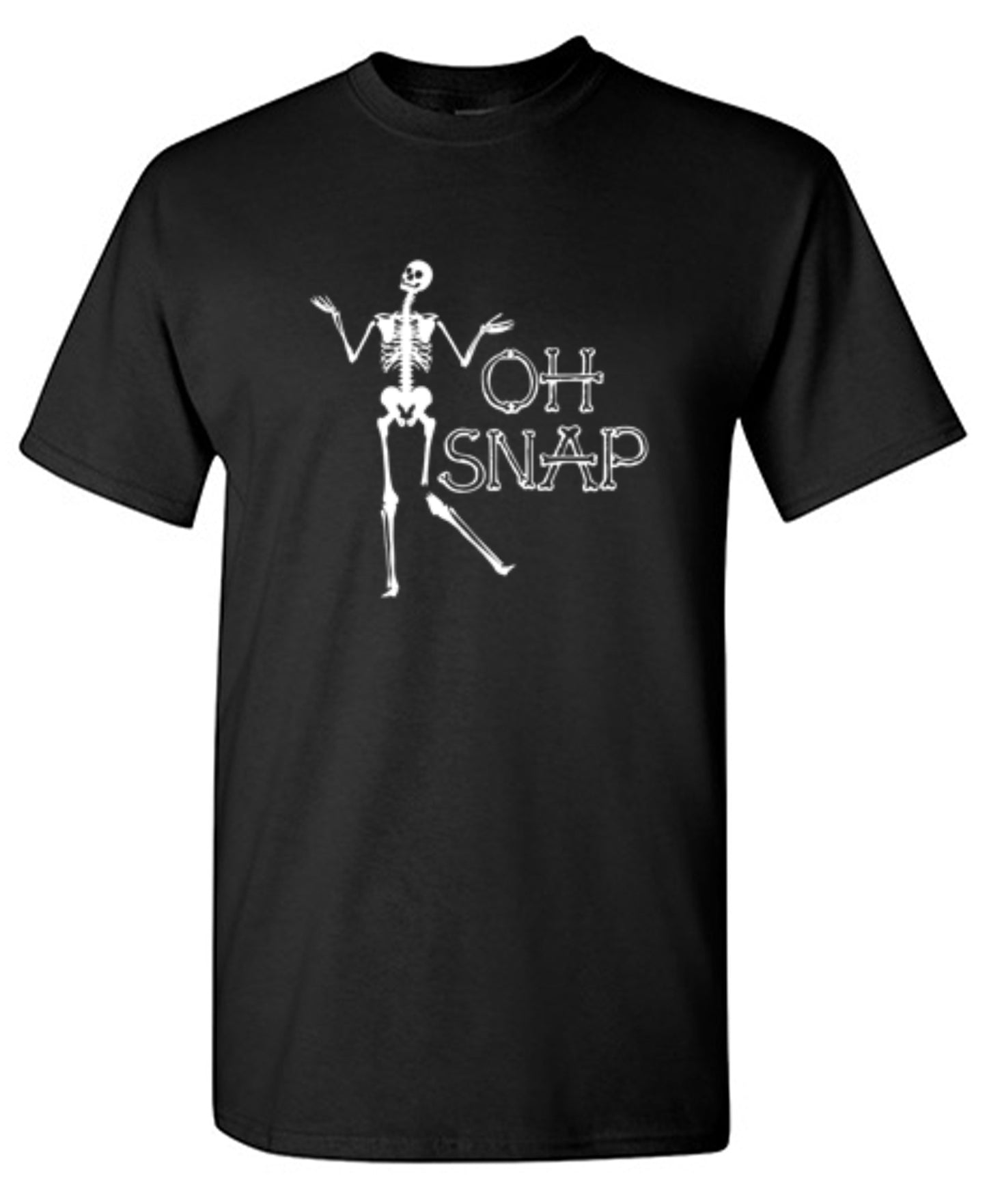 Funny T-Shirts design "Oh Snap Skeleton T-Shirt"