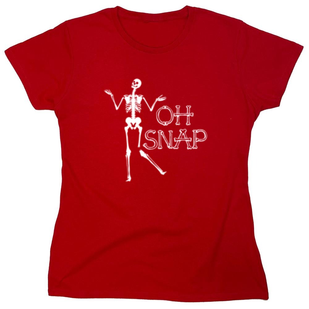 Funny T-Shirts design "Oh Snap Skeleton T-Shirt"
