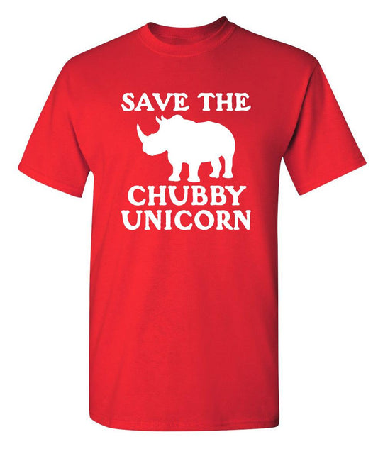 Funny T-Shirts design "Save The Chubby Unicorn"