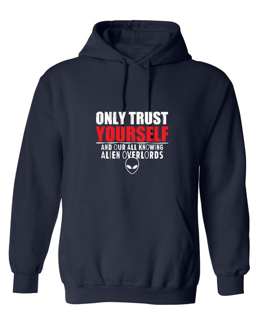 Funny T-Shirts design "Trust Alien 2024 Mens Tshirt - Hoodie"