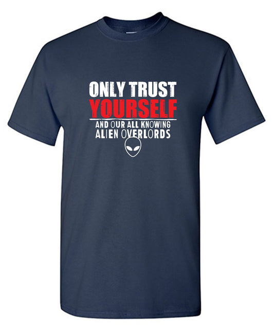 Funny T-Shirts design "Trust Alien 2024 Mens Tshirt"
